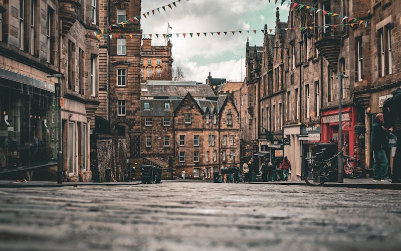 Old Town de Edimburgo com arquitetura tradicional